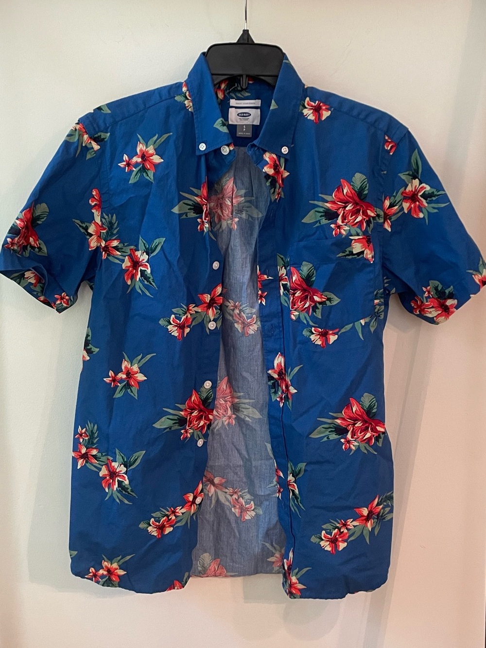 Old Navy | Classic Everyday Tropical Hawaiian Short Sleeve Button Down Shirt